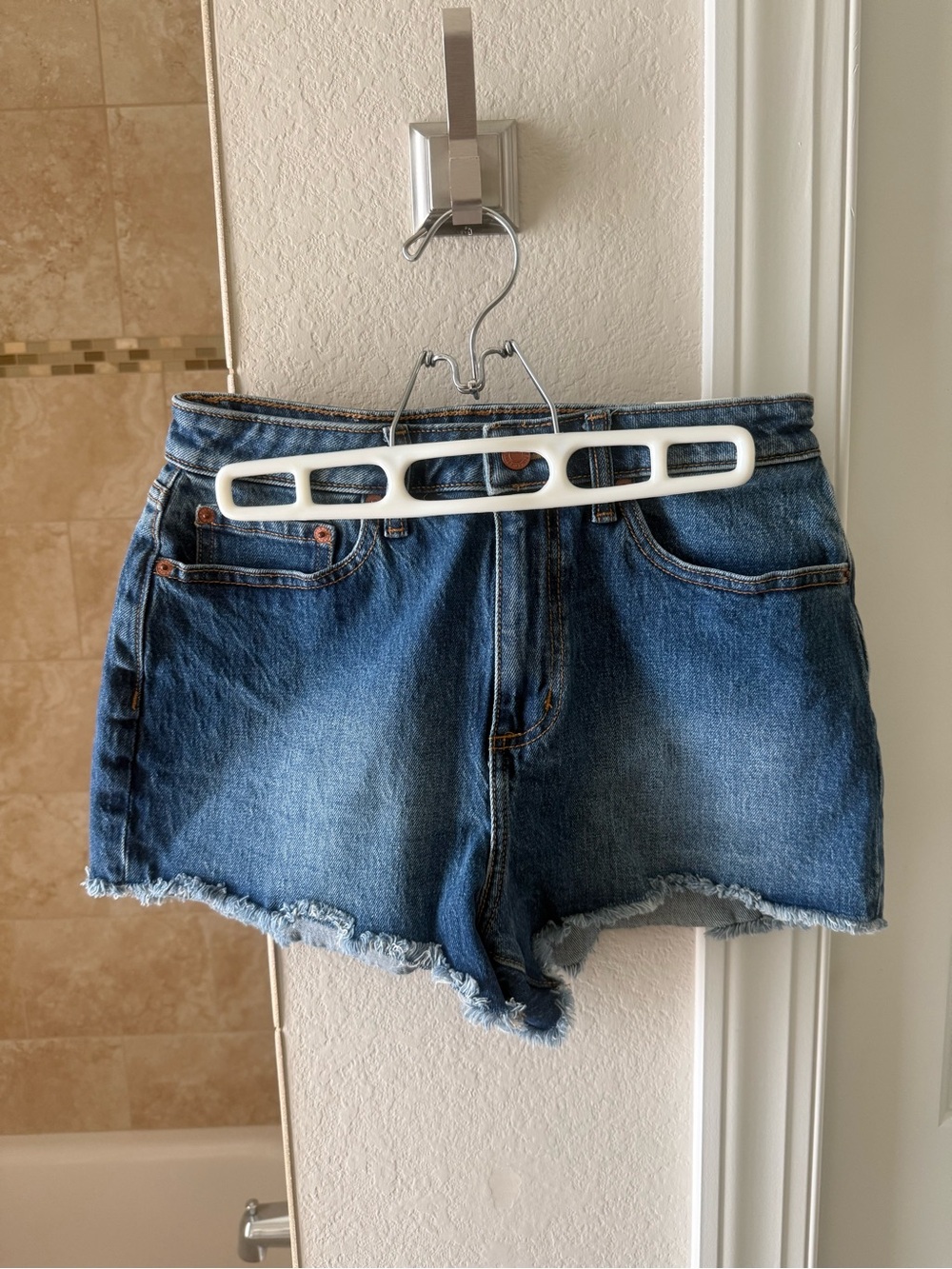 New Pink Denim Cut-Off Women’s Shorts - Blue